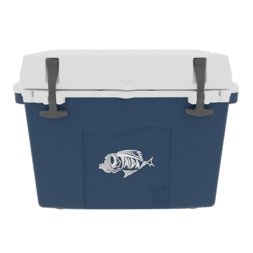 Taiga 27 Quart Blue Cooler with White Lid – American-Made Hard Shell Cooler for the Outdoors
