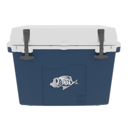Taiga 27 Quart Blue Cooler with White Lid – American-Made Hard Shell Cooler for the Outdoors