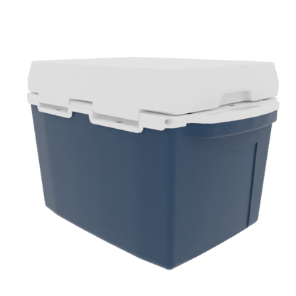 Taiga 27 Quart Blue Cooler with White Lid – American-Made Hard Shell Cooler for the Outdoors