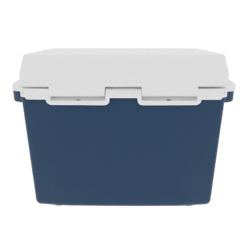 Taiga 27 Quart Blue Cooler with White Lid – American-Made Hard Shell Cooler for the Outdoors