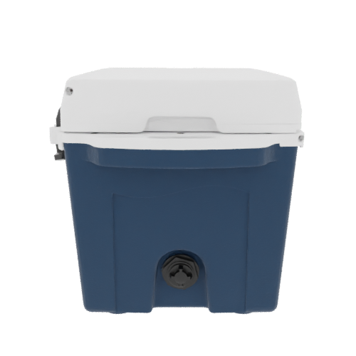 Taiga 27 Quart Blue Cooler with White Lid – American-Made Hard Shell Cooler for the Outdoors