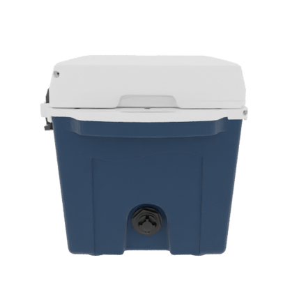 Taiga 27 Quart Blue Cooler with White Lid – American-Made Hard Shell Cooler for the Outdoors