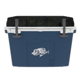 Taiga 27 Quart Blue Cooler with Woodland Camo Lid – Rugged Outdoor Ice Chest Built for the Field