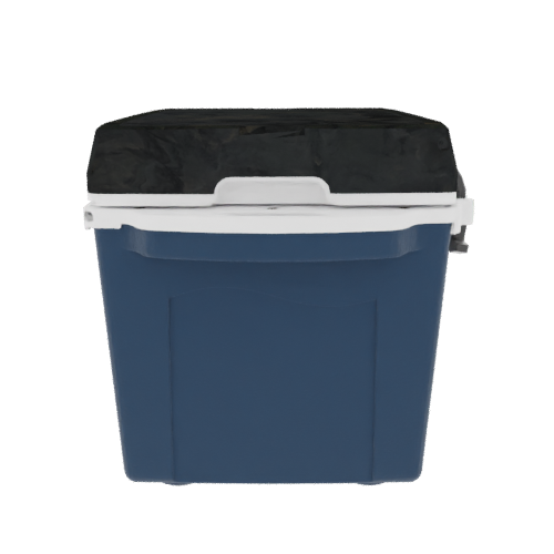 Taiga 27 Quart Blue Cooler with Woodland Camo Lid – Rugged Outdoor Ice Chest Built for the Field