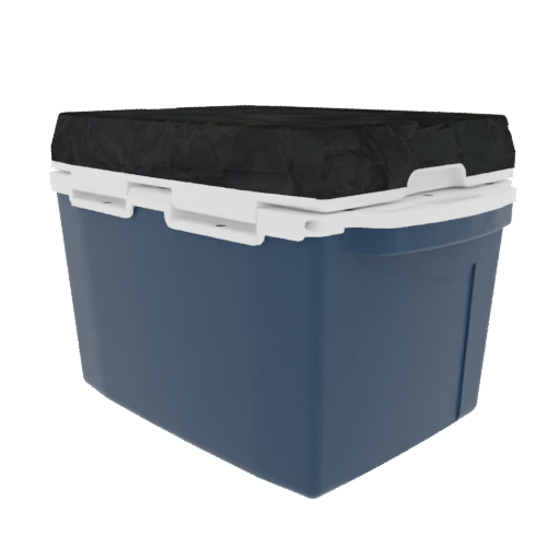 Taiga 27 Quart Blue Cooler with Woodland Camo Lid – Rugged Outdoor Ice Chest Built for the Field