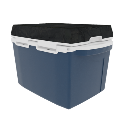 Taiga 27 Quart Blue Cooler with Woodland Camo Lid – Rugged Outdoor Ice Chest Built for the Field
