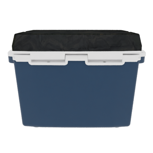Taiga 27 Quart Blue Cooler with Woodland Camo Lid – Rugged Outdoor Ice Chest Built for the Field