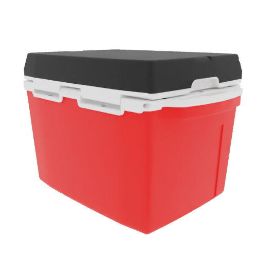 Taiga 27 Qt Heavy Duty Hard Cooler – Red Base, Black Lid – Rugged American Made Ice Chest