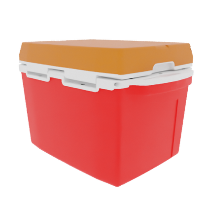 Taiga 27 Qt Heavy Duty Ice Chest – Red Base, Burnt Orange Lid – Rugged American Made Hard Cooler