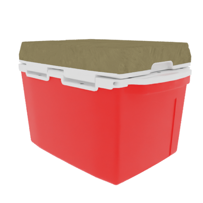 Taiga 27 Quart Hard Cooler – Red Base, Desert Tan Lid – USA Made Outdoor Ice Chest