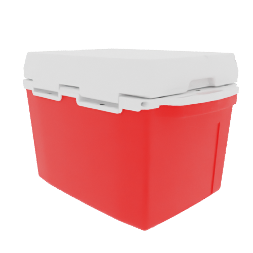 Taiga 27 Quart Red Cooler with White Lid – Rugged Camping & Fishing Ice Chest Built in the USA