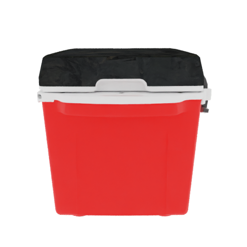 Taiga 27 Quart Red Cooler with Woodland Camo Lid – Rugged Camping & Fishing Ice Chest for the Outdoors