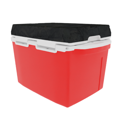 Taiga 27 Quart Red Cooler with Woodland Camo Lid – Rugged Camping & Fishing Ice Chest for the Outdoors