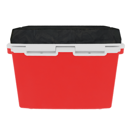 Taiga 27 Quart Red Cooler with Woodland Camo Lid – Rugged Camping & Fishing Ice Chest for the Outdoors