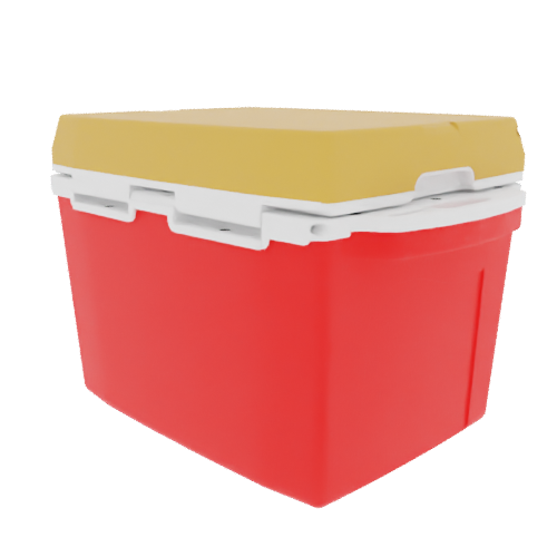 Taiga 27 Quart Red Cooler with Yellow Lid – Rugged Camping & Fishing Ice Chest Made in the USA