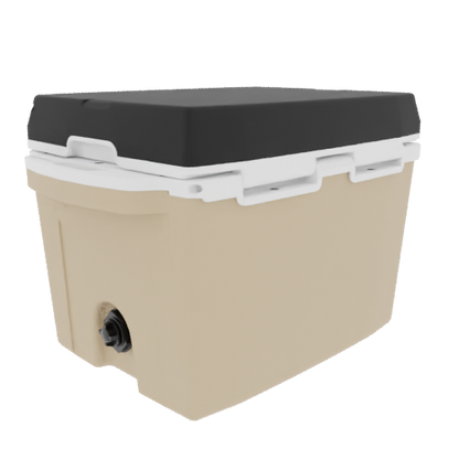 Taiga 27QT Hard Cooler – Tan Base with Black Lid | Hunting Ice Chest