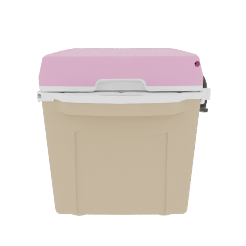 Taiga 27QT Hard Cooler – Tan Base with Pink Lid | Hunting & Camping Ice Chest