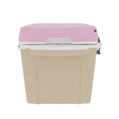 Taiga 27QT Hard Cooler – Tan Base with Pink Lid | Hunting & Camping Ice Chest