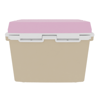 Taiga 27QT Hard Cooler – Tan Base with Pink Lid | Hunting & Camping Ice Chest