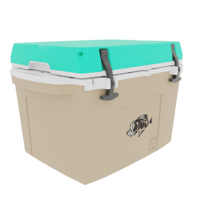 Taiga 27QT Hard Cooler – Tan Base with Seafoam Lid | Patio Ice Chest