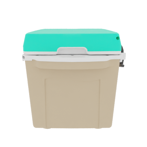 Taiga 27QT Hard Cooler – Tan Base with Seafoam Lid | Patio Ice Chest