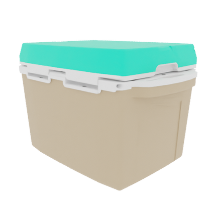 Taiga 27QT Hard Cooler – Tan Base with Seafoam Lid | Patio Ice Chest