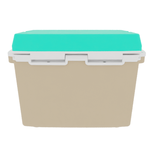 Taiga 27QT Hard Cooler – Tan Base with Seafoam Lid | Patio Ice Chest