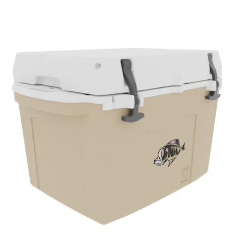 Taiga 27QT Hard Cooler – Tan Base with White Lid | Marine & Boating Ice Chest