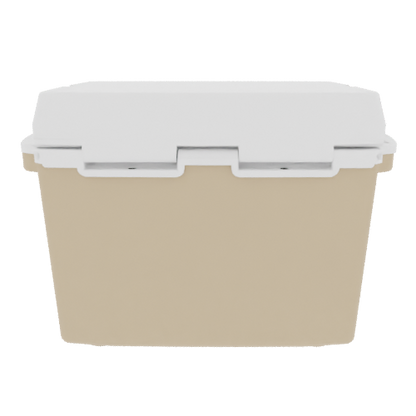 Taiga 27QT Hard Cooler – Tan Base with White Lid | Marine & Boating Ice Chest
