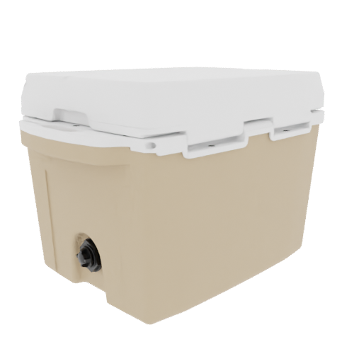 Taiga 27QT Hard Cooler – Tan Base with White Lid | Marine & Boating Ice Chest