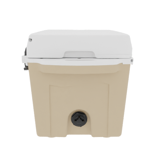 Taiga 27QT Hard Cooler – Tan Base with White Lid | Marine & Boating Ice Chest