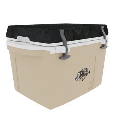 Taiga 27QT Hard Cooler – Tan Base with Woodland Camo Lid | Tailgating Ice Chest