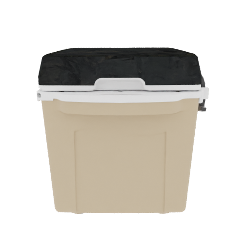 Taiga 27QT Hard Cooler – Tan Base with Woodland Camo Lid | Tailgating Ice Chest