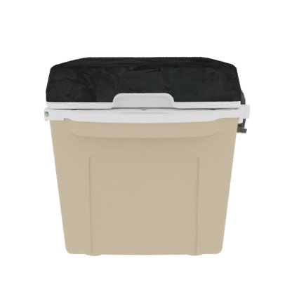 Taiga 27QT Hard Cooler – Tan Base with Woodland Camo Lid | Tailgating Ice Chest