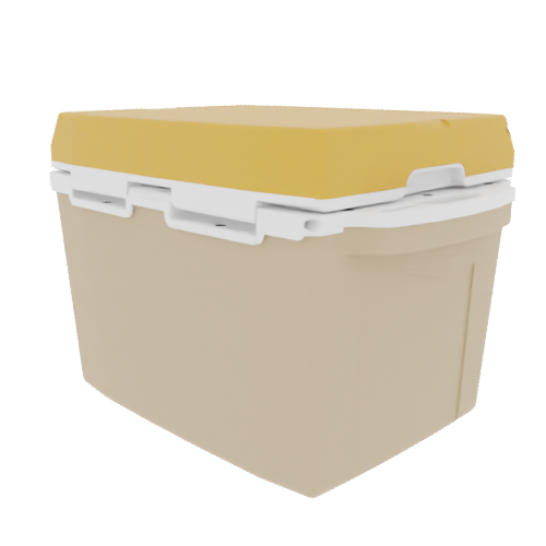 Taiga 27QT Hard Cooler – Tan Base with Yellow Lid | Tailgating Ice Chest