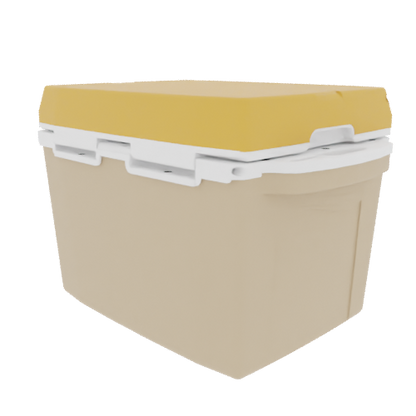 Taiga 27QT Hard Cooler – Tan Base with Yellow Lid | Tailgating Ice Chest