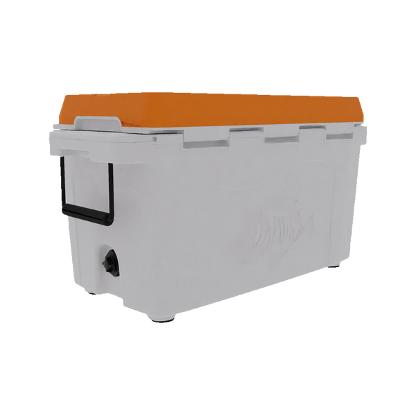 Taiga Orange Cooler: Rugged 55 Quart for Adventures!
