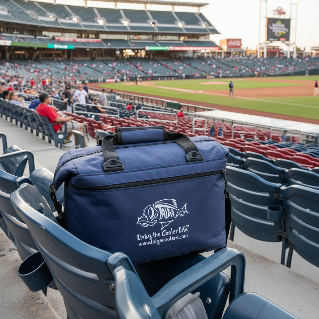 Taiga Navy 18 Pack Cooler: Portable and Durable.